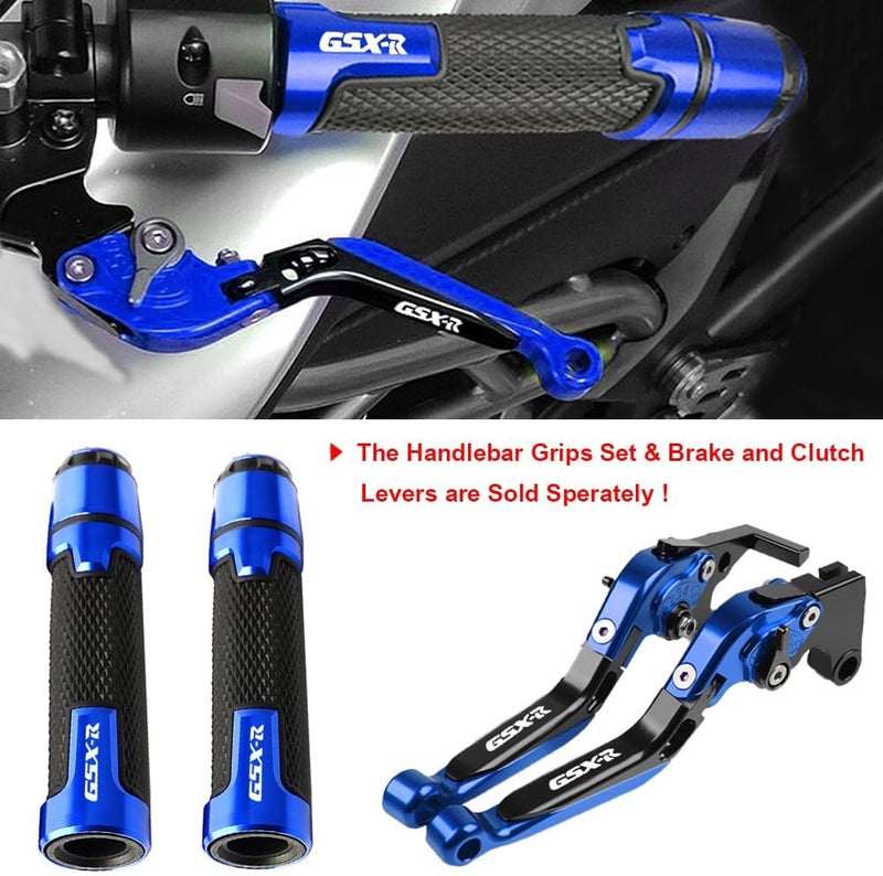 FREAXLL Motocycle Foldable Brake Clutch Levers Set, Fit with Suzuki GSXR1000 2009-2019 GSX-R600 2011-2019 GSXR750 2011-2019(Blue/Black) - Image 5